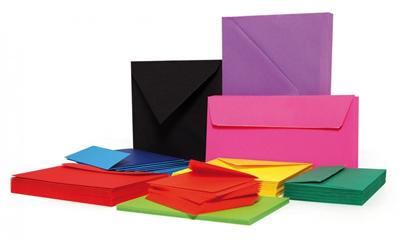 Paquet de 20 enveloppes de visite Pollen 90x140mm FT30 Noir 120g