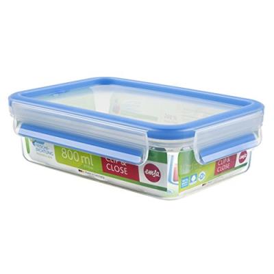 Emsa boîte alimentaire hermétique 0.8l 508539 clip & close 3d