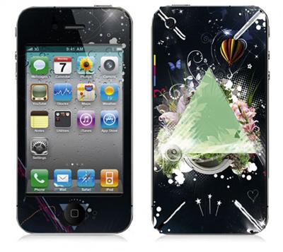 SuperSkin pour iPhone 4 Bodino - FLOWERTRIANGLE *