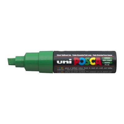 Uni-ball Posca Marqueur pointe large biseautée Vert foncé