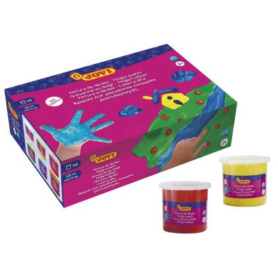 Peinture de doigt Jovi Boîte 6 pots 125 cc