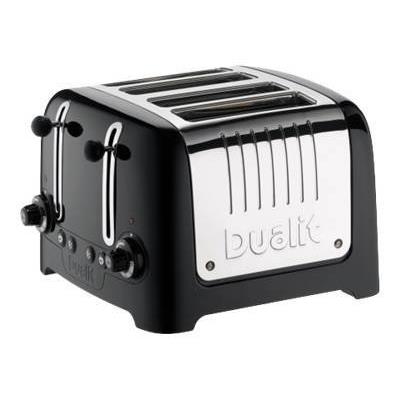 Dualit Lite 46225 - Grille-pain -électrique - 4 tranche - Noir ultra brillant
