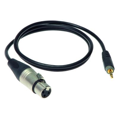 Accessoires guitares KLOTZ AU-MF0150 ENREGISTREMENT MOBILE IN ASYMETRIQUE MONO NOIR 1,5 M Cables adaptateur