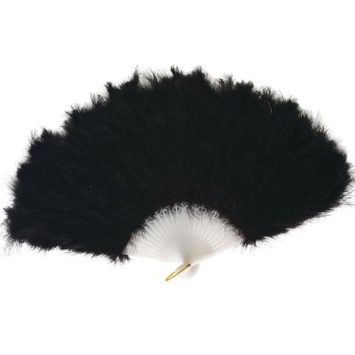 Eventail En Plumes Noir