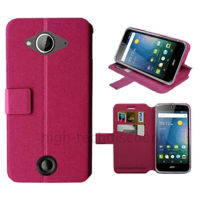 Housse etui coque pochette portefeuille pour Acer Liquid Z530 - ROSE