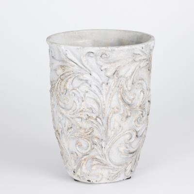 Table Passion - Cache-Pot - Vase Romance Motif Floral H22 D17