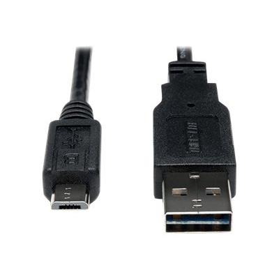 Tripp Lite 6ft USB 2.0 High Speed Cable 28/24AWG Reversible A to 5Pin Micro B M/M 6' - USB-kabel - 1.83 m