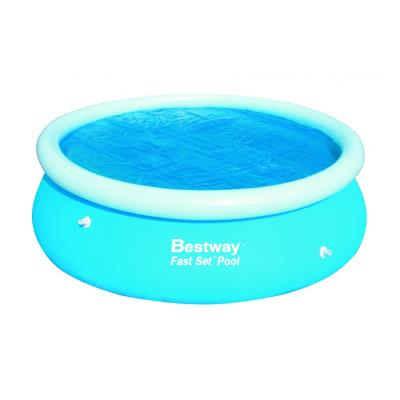 Bâche solaire pour piscine Fast Set Pool Ronde - Dimensions - Diamètre bâche 455 cm pour diamètre piscine 549 cm 150 grs/m2