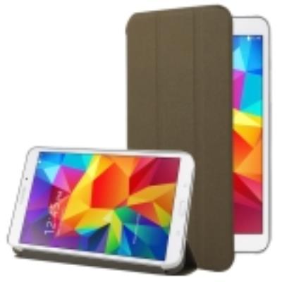Galaxy Tab 4 8.0 T330 : Coque Housse Cuir (PU) Marron / 3 Plis