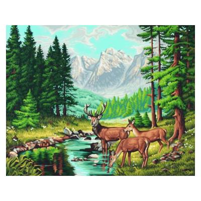 Paysage de montagnes paisibles