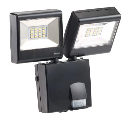 Double projecteur à LED avec détecteur de mouvement PIR - 230 V
