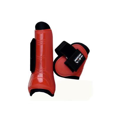 Ensemble Guêtres+P. boulets HKM Rouge Cheval