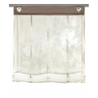 Home fashion 91357-860 paroi japonaise avec œillets pierre gris 140 x 60 cm