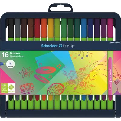 Schneider line-up 0,4 feutre - 16 couleurs SCH4004675109156