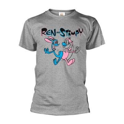 Ren et Stimpy Bum Bump gris T-shirt pour hommes: Grand
