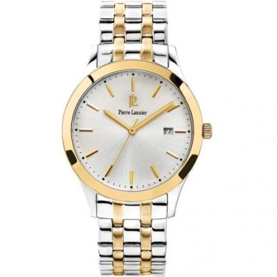 Montre PIERRE LANNIER Homme modèle Classique Argentée et Dorée - 247G021
