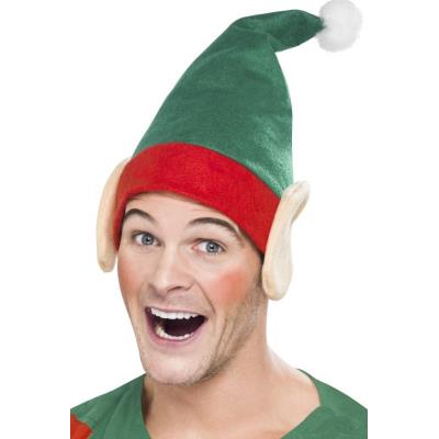 Bonnet elfe avec oreilles adulte Noël taille unique