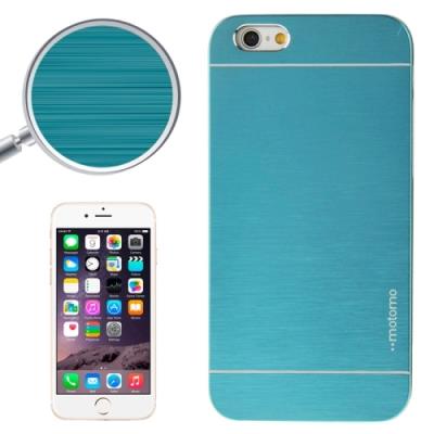 Iphone 6 Plus Coque Housse Plastique Effet Métal Bleu