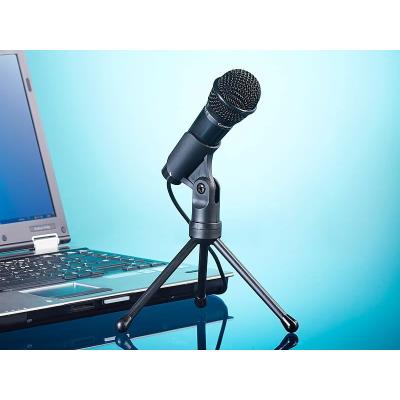 Microphone pour PC avec support de table