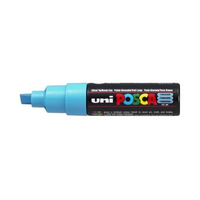 Marqueur Pte large biseautée POSCA PC8K 8mm Turquoise Fluo