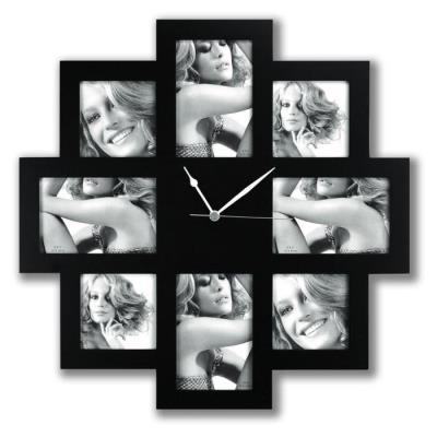 Taranto Horloge 8 Photos 10X15/10X10 Noire Npm