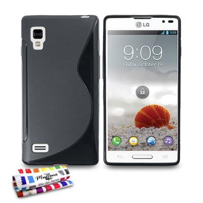 Coque Souple ORIGINALE Ultra Fine Noir , Le S, Premium de MUZZANO pour LG OPTIMUS L9