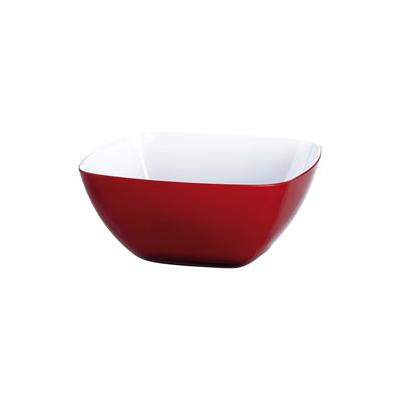 EMSA 504630 VIENNA SALADIER TRANSPARENT ROUGE / BLANC DIAMÈTRE: 26,5 CM