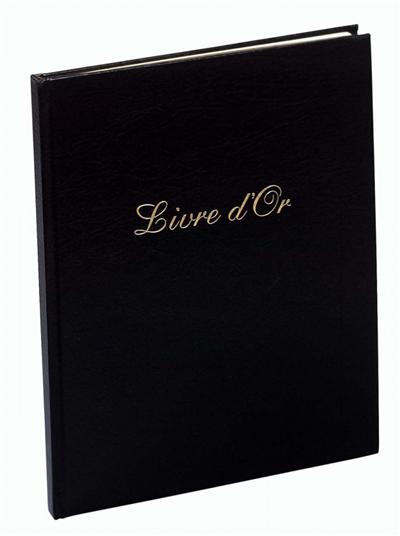 Livre d'or Exacompta Balacron avec titre 27x22cm Noir 100p