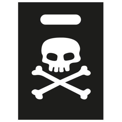 Pochettes à cadeaux pirates tète de mort (x8)