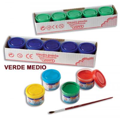 Peinture JOVI Boîte 5 Pots 35 ml Vert moyen