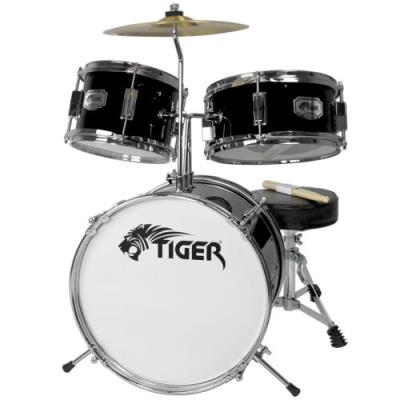 Tiger jds7-bk kit de batterie acoustique pour débutants - noir
