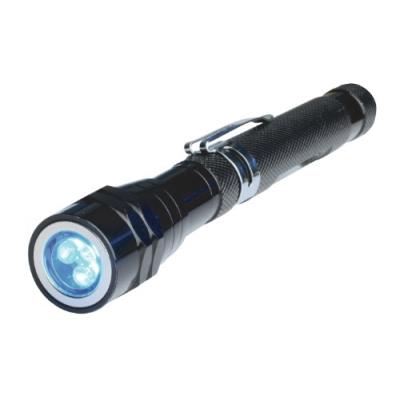 Brueder mannesmann m00875 lampe torche led télescopique avec tête aimantée