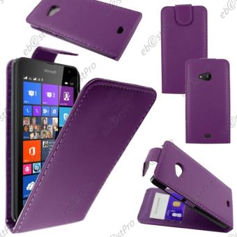 ebestStar Coque pour Microsoft Nokia Lumia 535 PU Cuir Rabat Flip, Violet - 1