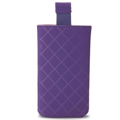 Étui pouch Valenta en cuir modèle Neo Diamond Violet