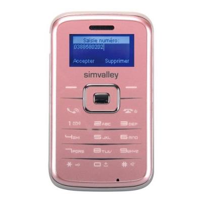 Téléphone miniature ''Pico Inox RX-180'' rose