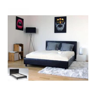 ATLANTA Lit adulte 140 x 190 cm noir