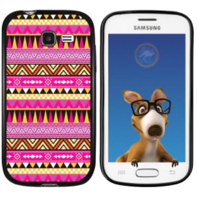 Coque Souple en gel noir pour Galaxy Trend Lite avec impression Motifs aztèque
