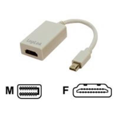 LogiLink adaptateur vidéo - DisplayPort / HDMI - 10 cm