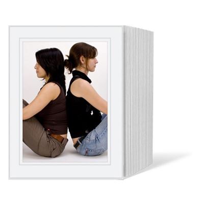 1x125 Daiber infinipassepartouts 13x18 blanc/grise Linie