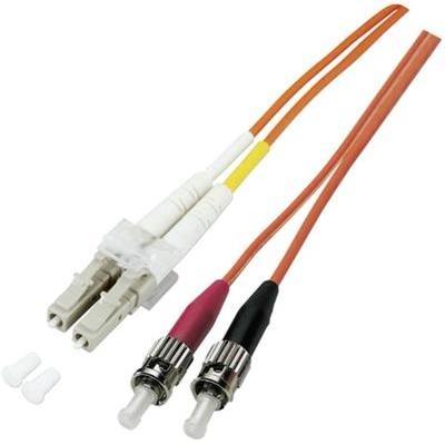 Duplex connecteur lc st 50 125µ multimode om2 efb elektronik 1m orange o0321.1