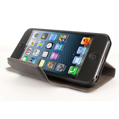SWISS CHARGER Etui folio slim noir pour Apple iPhone 4 / 4S