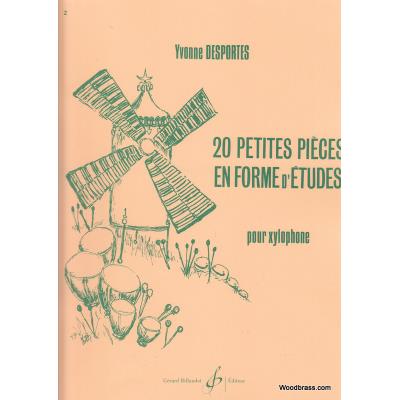 Méthodes et pédagogie BILLAUDOT DESPORTES YVONNE - 20 PETITES PIECES EN FORME D'ETUDES - PERCUSSION Autres percussions