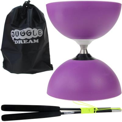 Kit diabolo circus free violet avec baguettes superglass et sac de rangement