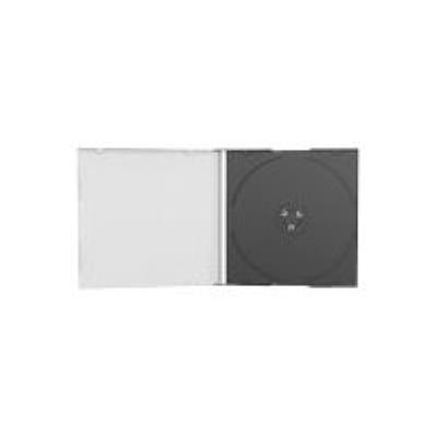 MediaRange CD Jewelcase Single tray - CD jewel case voor opslag -capaciteit: 1 CD/DVD - zwart (pak van 100)