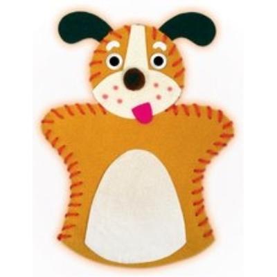 1 kit de création de marionnette à main en feutrine - chien ursus 39560002