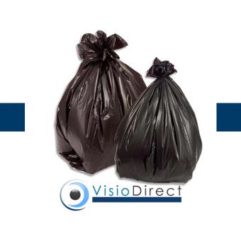 200 sacs plastique en basse densité, 100 Litres, noir - 1
