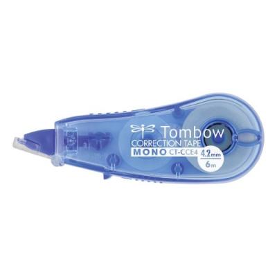 Tombow rouleau correcteur jetable mono cce 4,2mm x 6m bleu ct-cce4-be