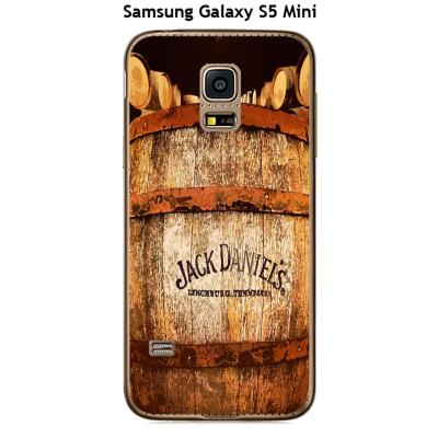 Coque Samsung Galaxy S5 Mini design Jack Daniel's tonneau
