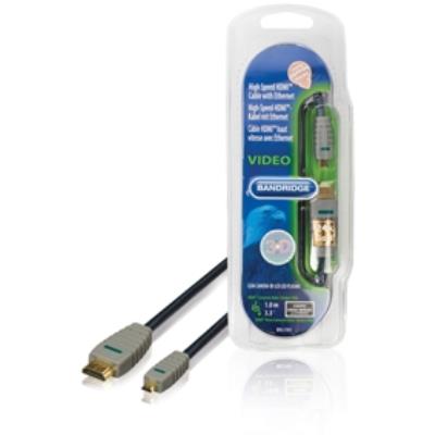 Câble hdmi® haut vitesse avec ethernet 1.0 m bandridge