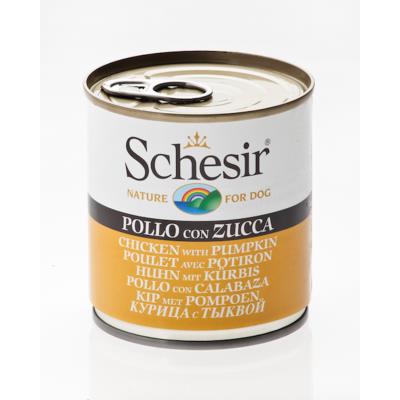 Meilleurs prix pour Schesir Poulet avec Potiron en gelée pour chien 16 x 285 g